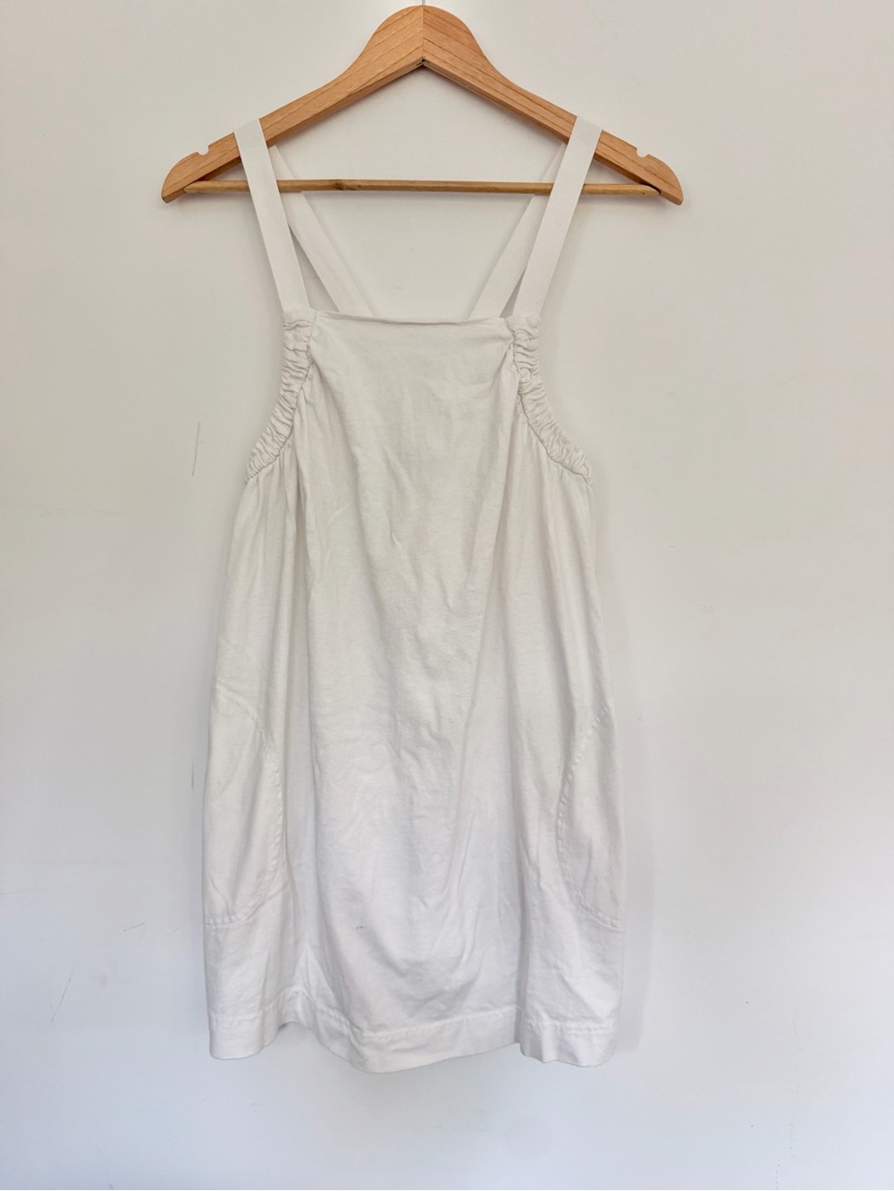 Free People Beach Tie Back White Beach Cover Up Dress Mini Sz XS Summer Pool